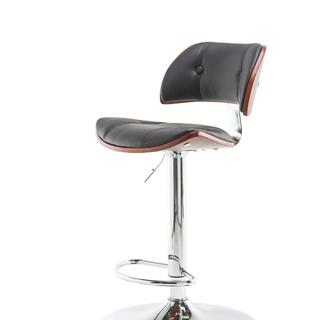 Victory Faux Leather & Walnut Barstool