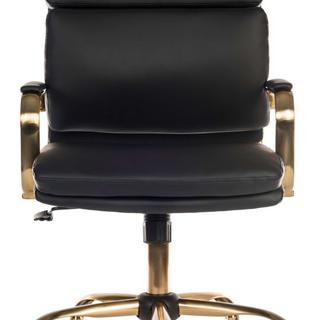 Vintage Executive Chair Black Faux Leather