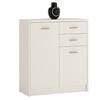 4 You 2 Door 2 Drawer Cupboard in Sonama Oak/Pearl White/Canyon Grey and White