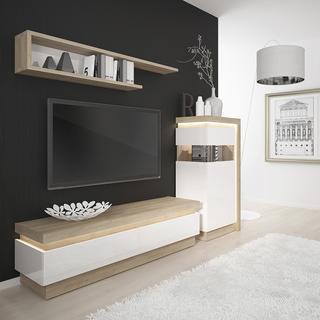 Lyon 2 drawer TV cabinet (including LED lighting)