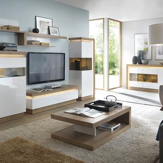 Lyon 2 drawer TV cabinet (including LED lighting)
