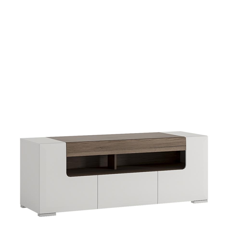 Toronto 140 Cm Wide TV Cabinet SOS Direct Home Office Furniture