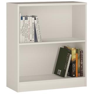4 You Low Wide Bookcase in Sonama Oak/Pearl White