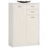 4 You Tall 2 door 2 drawer cupboard in Sonama Oak/Pearl White/Canyon Grey and White